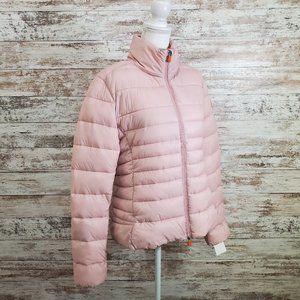 SAVE THE DUCK Blush Pink Giga Classic Puffer Coat